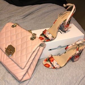Floral Aldo heals (bag not included)